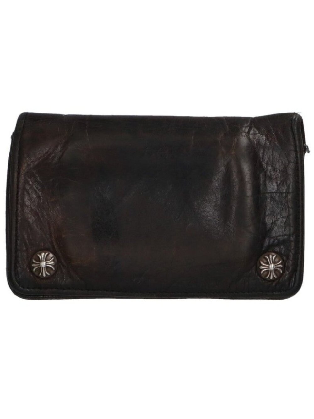 Chrome Hearts Cross Ball Button Camo Leather Wallet